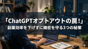 ChatGPT機密保護！オプトアウト術