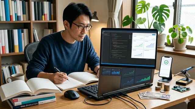実戦派MeganeOjisan流!勉強しながら「稼げるツール」も作る二毛作戦略