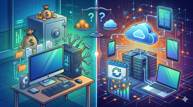 独自比較:ローカルPC vs クラウド(サブスク)どっちがお得?