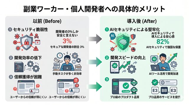 副業ワーカー・個人開発者への具体的メリット