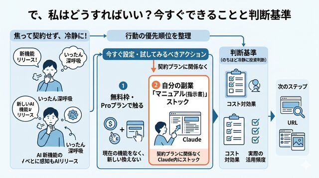 で、私はどうすればいい?今すぐできることと判断基準