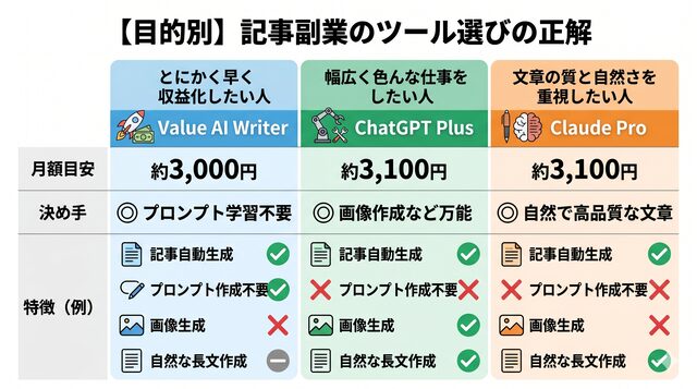 【目的別】記事副業のツール選びの正解